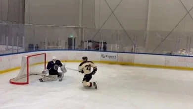 Eklund’s dad recreates son’s highlight-reel goal