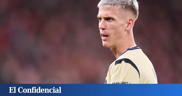 El calvario de Dani Olmo en San Mamés: salió caminando y se derrumbó en el banquillo