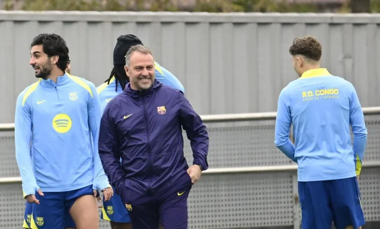 El mensaje de Flick al vestuario antes de intentar la remontada ante el Atlético