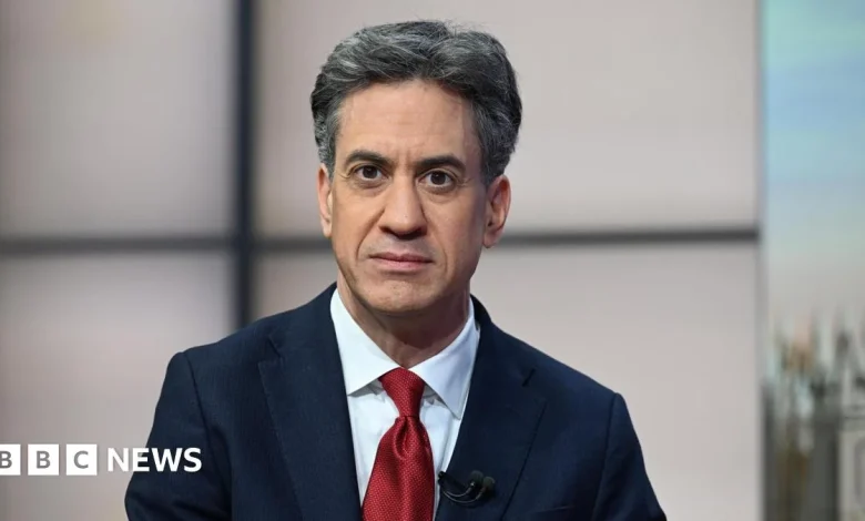 Energy Secretary Ed Miliband to face questions on Sunday with Laura Kuennsberg
