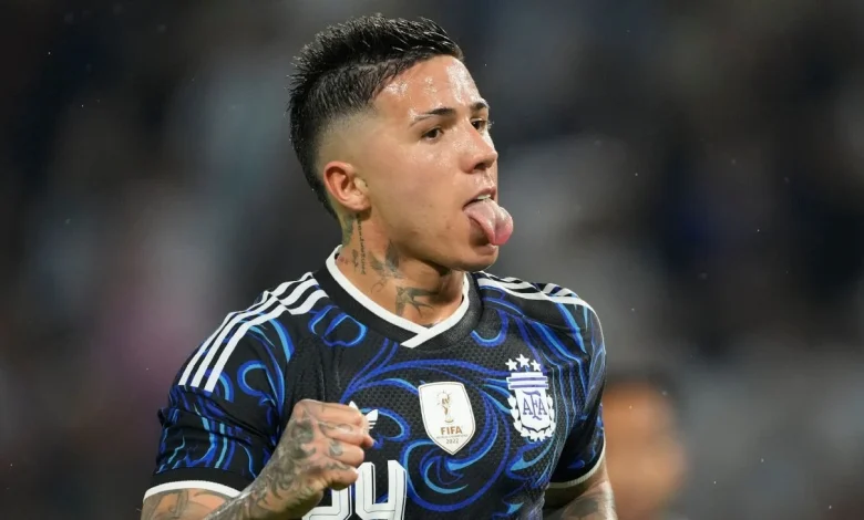 Enzo Fernández sigue de racha y abrió el marcador ante Mauritania