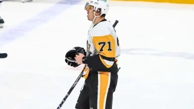 Evgeni Malkin ejected from Penguins-Sabres game for slashing Rasmus Dahlin in the head