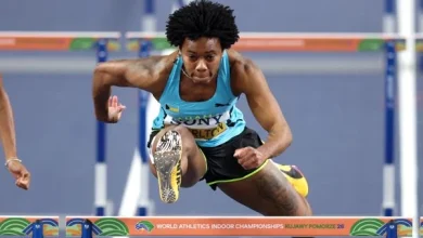 FLASH: Charlton equals world record to win third world indoor 60m hurdles title in Kujawy Pomorze