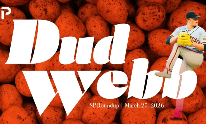 Fantasy Baseball SP Roundup 3/25: Dud Webb