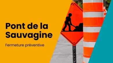 Fermeture préventive du pont de la Sauvagine