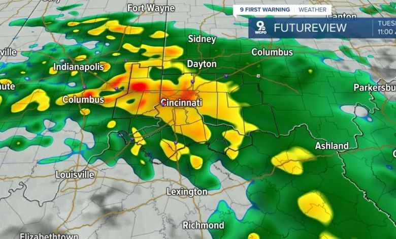 Flooding and severe storm threat during a very wet week