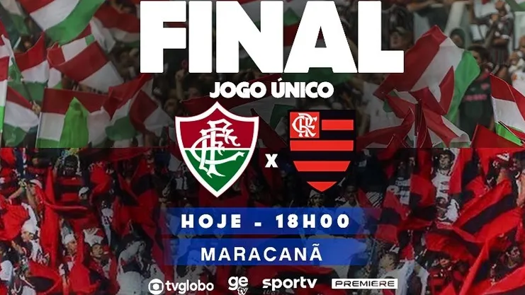 Fluminense x Flamengo AO VIVO: assista com imagens final do Carioca