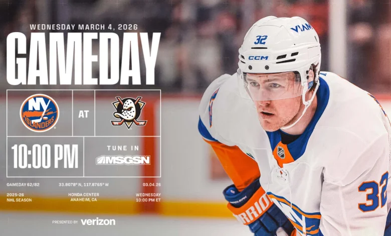 Game Preview: Islanders at Ducks