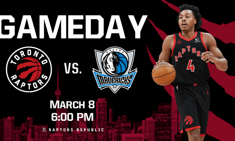 Gameday: Mavericks vs. Raptors, March 8