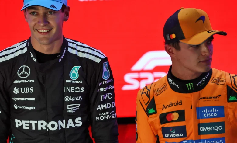 George Russell snaps back after Lando Norris criticism