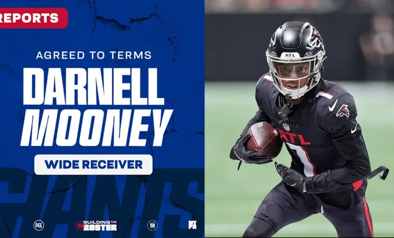 Giants agree to terms with WR Darnell Mooney, pending a physical