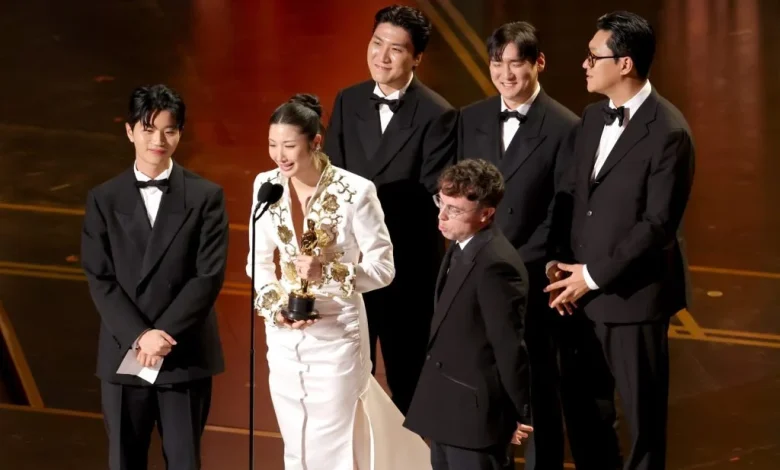 'Golden' From 'KPop Demon Hunters' Wins at Oscars, Speech Interrupted