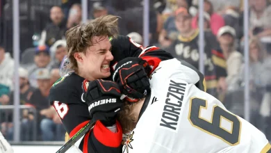 Golden Knights deal Blackhawks first lopsided loss since Olympic break