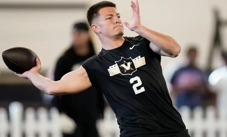 Grading Diego Pavia's performance at Vanderbilt football pro day