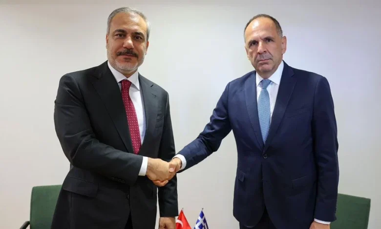 Greek, Turkish foreign ministers discuss Middle East developments