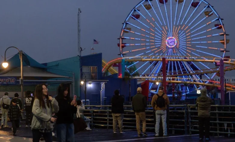 Gunfire amid melee at Santa Monica Pier leaves 2 wounded; 18-year-old arrested