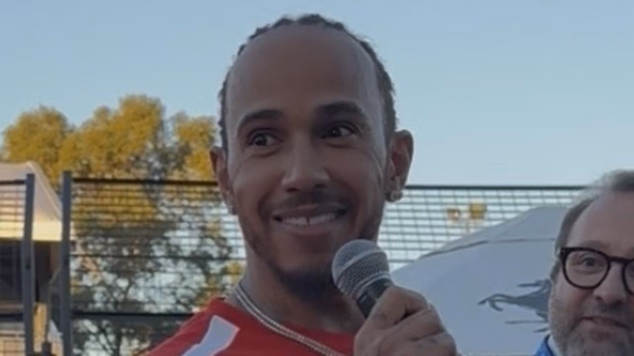 Hamilton’s biggest supporter arrives