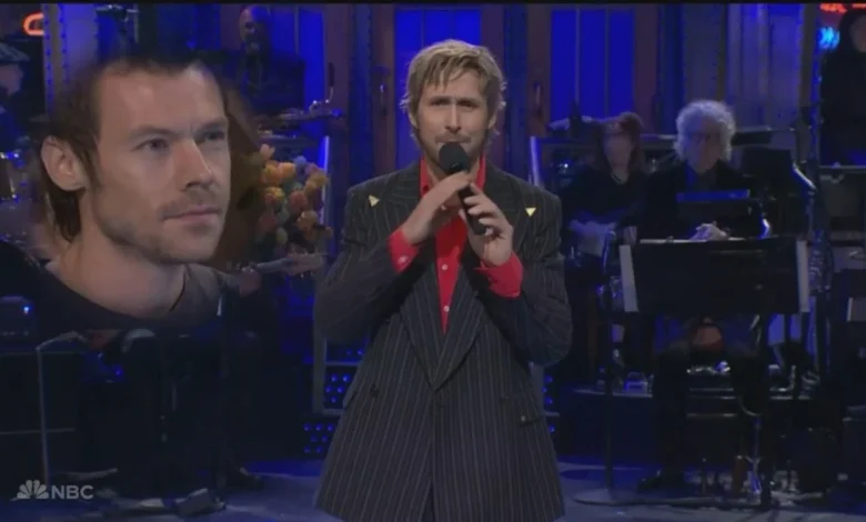 Harry Styles Crashes Ryan Gosling's "SNL" Monologue
