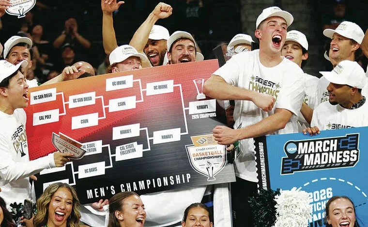 Hawaii draws SEC champion Arkansas in NCAA Tournament opener