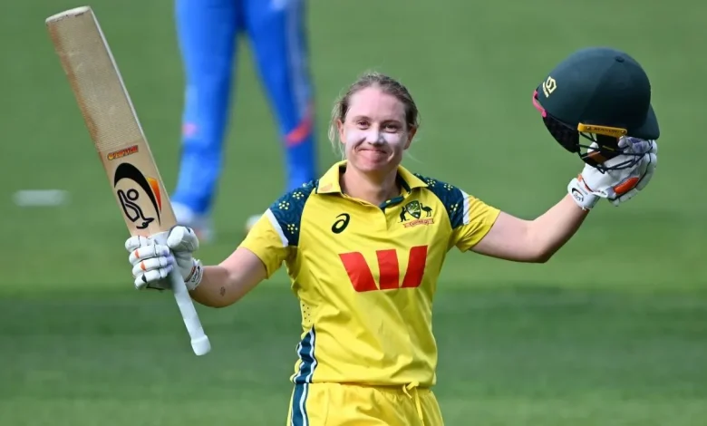 Healy plunders 158 off 98 balls in final ODI; Australia pile up 409