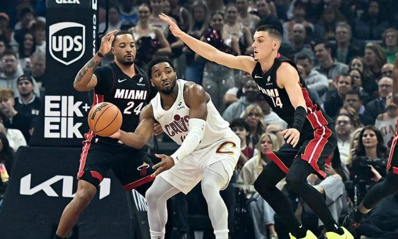 Heat makes change to starting lineup, snaps five-game skid with road win over Cavs. Takeaways
