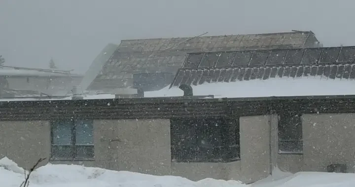 High winds blow roof off school, wreak havoc across Alberta