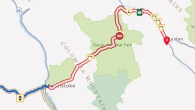 Highway 1 closed for avalanche control between Golden and Revelstoke