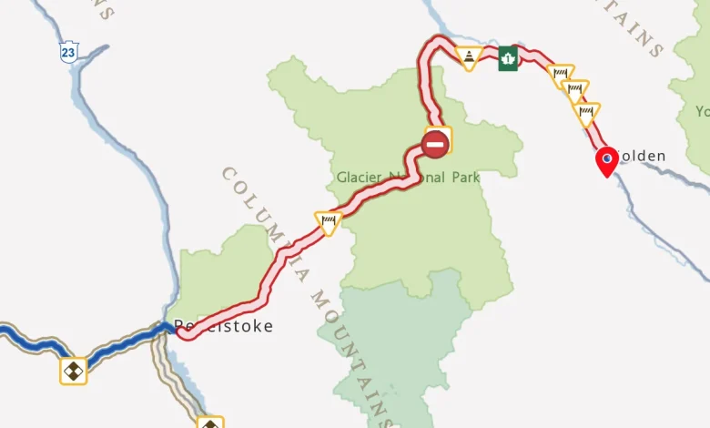 Highway 1 closed for avalanche control between Golden and Revelstoke