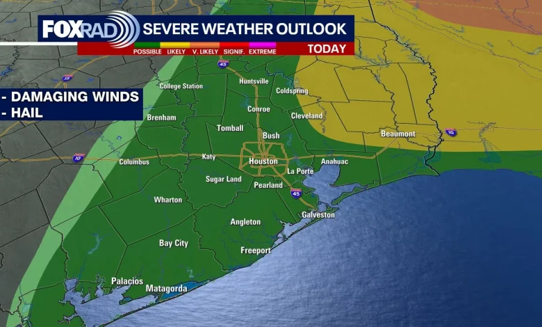 Houston weather: Strong evening storms bringing cooler temps