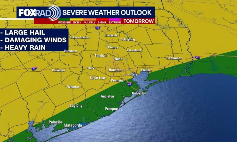 Houston weather: Strong, severe storms possible this weekend, FOX 26 Storm Alert in effect