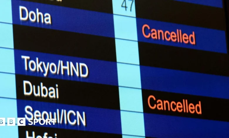 How sport is dealing with Middle East travel disruption