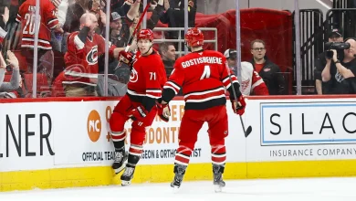 Hurricanes defeat Red Wings for 5th win in row, push point streak to 12