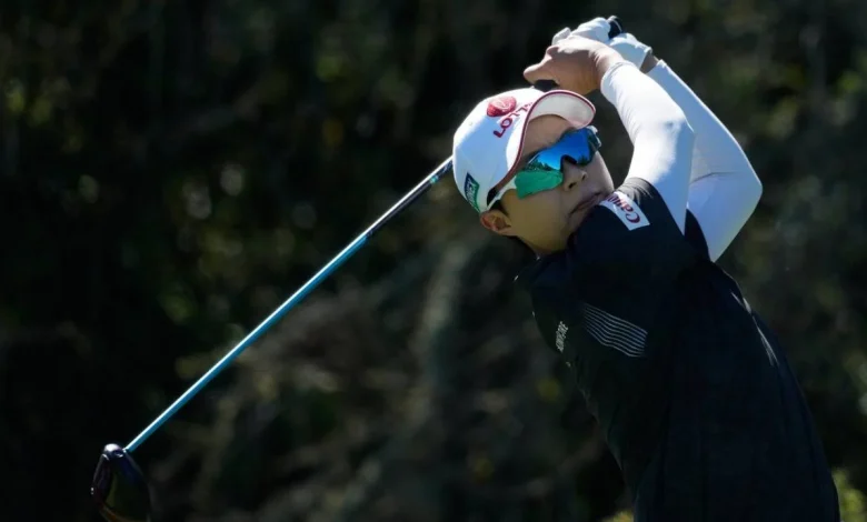 Hyo Joo Kim holes out for eagle, 63 to lead Founders Cup