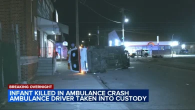 Infant dies after ambulance crash in Frankford section of the city