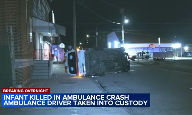 Infant dies after ambulance crash in Frankford section of the city
