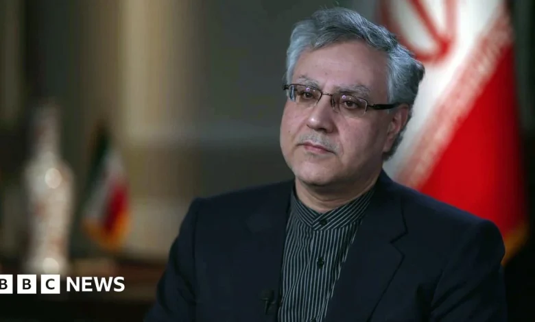 Iranian ambassador warns UK to be 'very careful' about further involvement in war