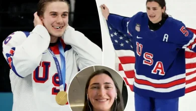 Jack Hughes, Megan Keller get candid about gold medal meetup