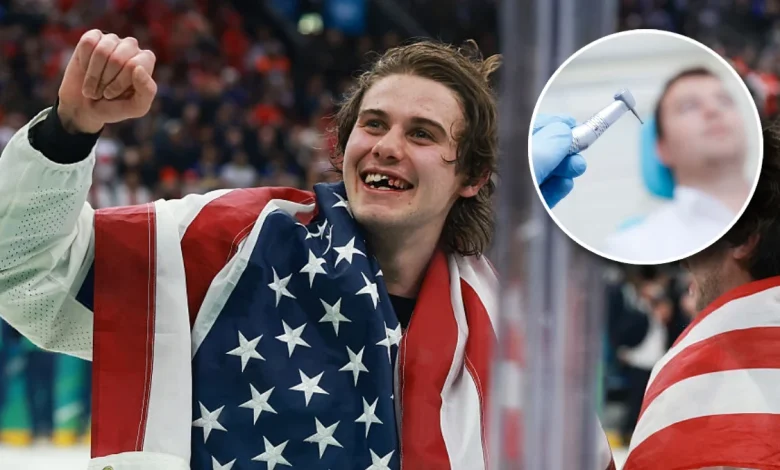 Jack Hughes Teases End Of His Very Awesome, Toothless, Gold Medal-Winning Teeth