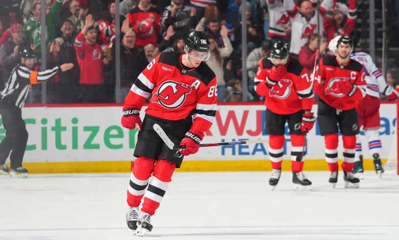 Jack Hughes has hat trick, assist for Devils, who top Rangers for 4th win in row