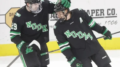 Jake Livanavage leads UND's all-NCHC picks