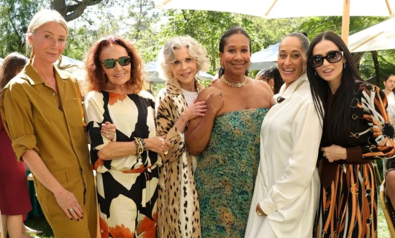 Jane Fonda, Gwyneth Paltrow and Katy Perry Attend DVF's Oscars Lunch