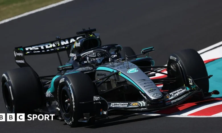 Japanese Grand Prix: George Russell fastest from Kimi Antonelli in Suzuka first practice
