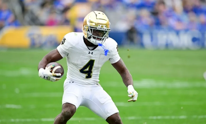 Jeremiyah Love posts second-fastest 40 time among fastest RB group in Combine history