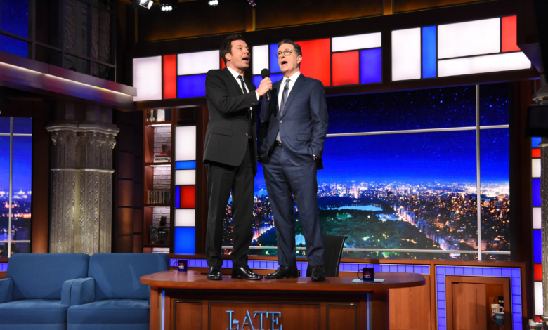 Jimmy Fallon Sends Off Stephen Colbert With Surprisingly Good ‘My Way’ Parody
