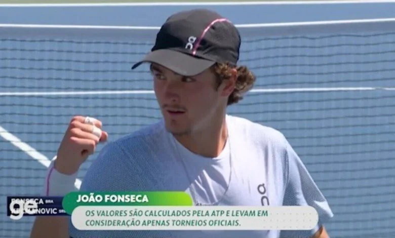 João Fonseca enfrenta Jannik Sinner nas oitavas de Indian Wells; veja horário e onde assistir