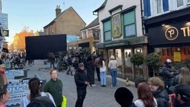 Johnny Depp spotted filming in town centre restaurant and bar
