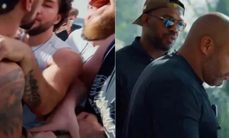 Jon Jones disarms fighter who pulled knife during Russian reality show