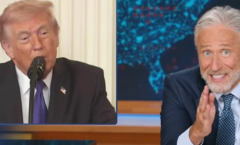 Jon Stewart Stunned Into 14 Seconds Of Silence After Trump's Bizarre Babble
