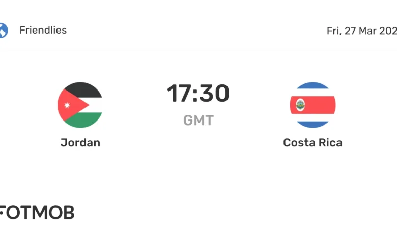 Jordan vs Costa Rica - live score, predicted lineups and H2H stats