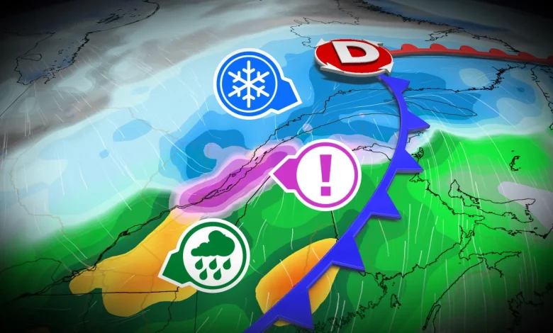 Jusqu’à 20 cm de neige, pluie verglaçante : l’hiver frappe encore le Québec